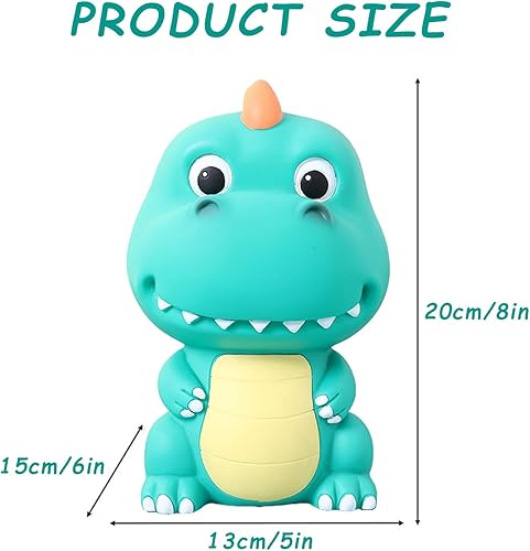 Tirelire Enfant Dinosaure, Tirelire Incassable, Tirelire Dinosaure de Grande Capacité, Tirelire Dinosaure pour Fille Et Garçon, Cadeau d'anniversaire, Cadeau de Noël - Vert Foncé - Nail Gallerys