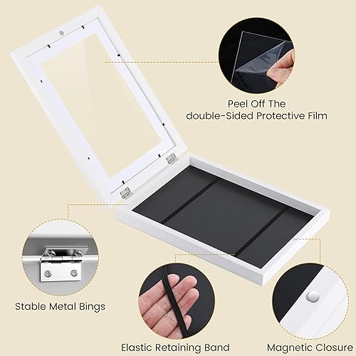 Pameil 2pcs Cadre Dessin Enfant à Changer,Cadre A4 Ouverture Frontale pour Stockage D'art Enfants,Cadre Dessin Enfant Capacité 100 Œuvres D'art,Convient aux écoles et au stockage d'œuvres d'art - Nail Gallerys