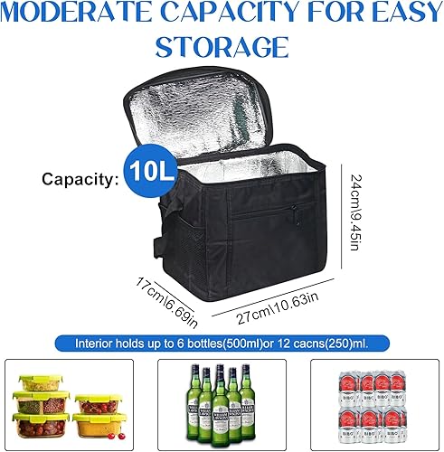 Sac Isotherme Courses, Sac Glaciere Pliable avec Couvercle, S-AC Thermique Réutilisable, Sa-c Isotherme Pliable, pour Courses, Pique-Nique, Camping, Plage, Barbecue, Voyage - Nail Gallerys