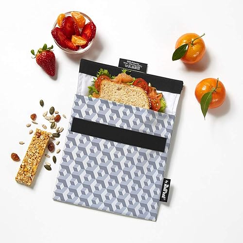 Nouveau -Roll 'eat – Snack 'n 'go Briques – Sac à goûter réutilisable rouge - Nail Gallerys