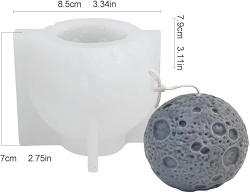 Moule Silicone Bougie Planète 3D Moule à Bougie Artisanale à La Main Moules en Plâtre en forme de Terre Moule en Silicone pour la Fabrication de Bougies, Bougie Parfumée, Savon, Travaux Manuels - Nail Gallerys