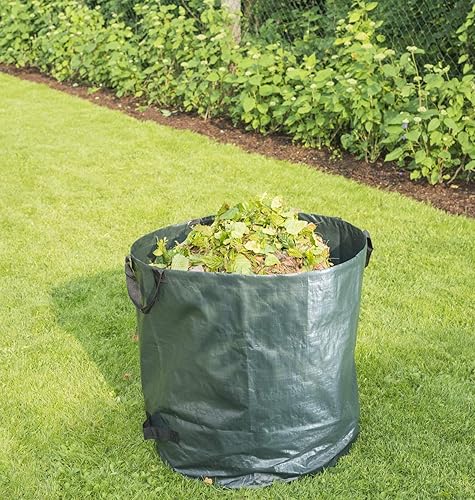 Windhager 06779 Sac de Jardin, Sac de Jardin, pour déchets de Jardin, Sac à déchets de Jardin, Sac à Feuilles, Pliable, Peu encombrant, Vert, 200 g/m², diamètre 45 x 50 cm - Nail Gallerys