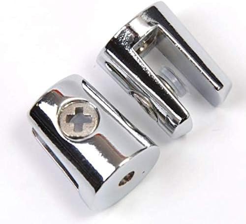 BSM Marketing Lot de 2 étagères d'angle murales flottantes en Acrylique avec Supports chromés Disponibles en Transparent, Noir et Blanc (Transparent, 150 mm x 2) - Nail Gallerys