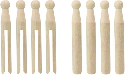 Elliott Emporium Paquet de 24 Pinces à Linge en Bois Traditionnelles - Nail Gallerys