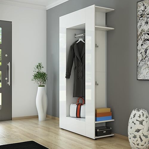 Vicco Vestiaire Mats, Blanc Haute Brillance, 36.6 x 191 cm - Nail Gallerys