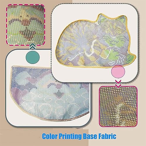 Kit de Tapis au Point Noué à Faire Soi-Même pour Adultes - Motif d'Impression Couleur Exquis - Nail Gallerys