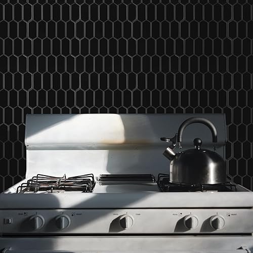 WalDecoo Carreaux Hexagonaux Longs À Décoller Et Coller Pour Cuisine, 10 Feuilles De Carreaux Muraux Auto-adhésifs 3D, Autocollants Pour Carrelage Rose Pour Cuisine Et Salle De Bain 30,5x30,5 cm - Nail Gallerys