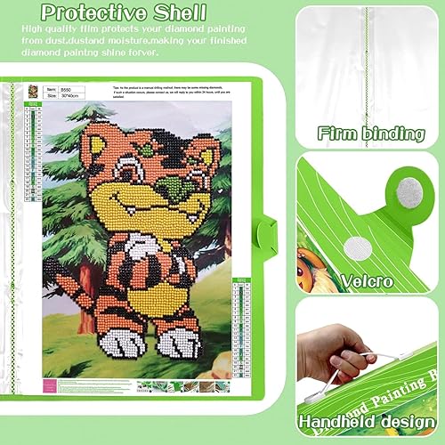 Album de Diamond Painting,A3 Classeur de Diamond Painting,Livre de Rangement pour Protéger Les Peintures Diamant,30 pochettes transparentes peut contenir 60 feuilles (C) - Nail Gallerys