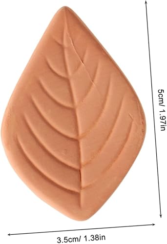 ULTECHNOVO 4 Pièces Économiseur De Cassonade Sombre Gardien Adoucisseur De Sucre En Terre Cuite Économiseur De Sucre En Forme De Feuille Économiseurs De Sucre Pour La Maison Orange Argile - Nail Gallerys