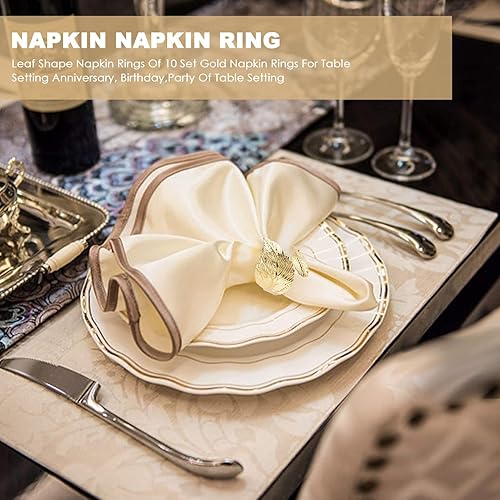 Ziiyoilh Ronds de en Forme de Feuille de 10 Ronds de DoréS pour DéCor de Table Anniversaire, Anniversaire, FêTe de RéGlage de Table - Nail Gallerys