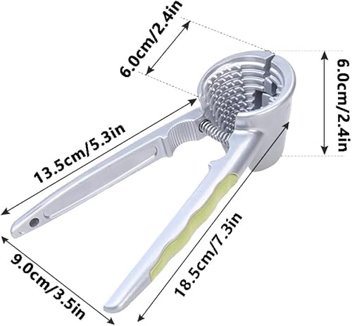 Pince casse-noisette en alliage d'aluminium pour noix, noix, amandes, coquillages, huîtres - Nail Gallerys