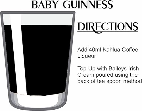 The Spice Specialist Cocky Cocktails Lot de 4 verres à shot Baby Guinness Transparent - Nail Gallerys