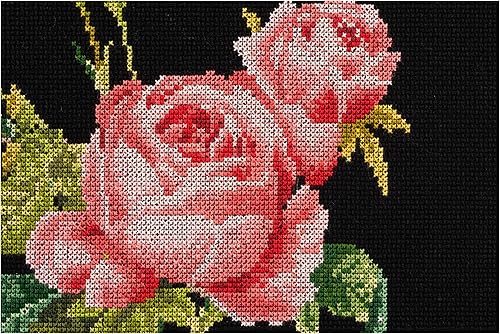 Thea Gouverneur - Kit de point de croix compté - Croix (Points comptés - Aida Noir - 18 Compter - Pour adultes - 2030.05 - Nail Gallerys