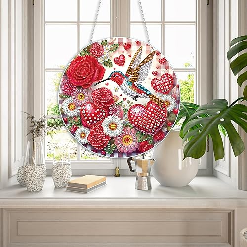 CXINLky DIY Diamond Painting Pendentif avec chaîne, peinture diamant 5D, couronne de porte, kit de décoration murale pour fenêtre, mur, entrée, jardin, décoration 13 chats - Nail Gallerys