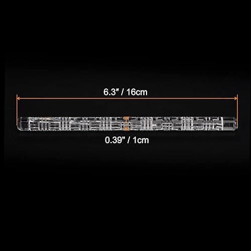 sourcing map Acrylique Relief Rolling Pin 6.3 pouce Labyrinthe 3D Motif Acrylique Antiadhésif Rouleau Fondant Embossage Argile Rouleau Broche Texturé pour Pâtisserie Biscuit Pâtisserie Argile - Nail Gallerys