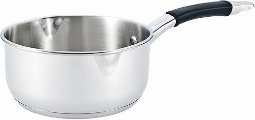 Royal Cuisine Casserole à lait/thé en acier inoxydable avec 2 becs verseurs pour plaque à induction, 18 cm - Nail Gallerys