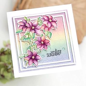 YunTrip Matrices de Découpe à Cadre Carré pour Fabrication de Cartes, Bordures Cousues en Métal, Scrapbooking, Gaufrage, Album, Artisanat Décoratif pour Cartes de Vœux/Invitations - Nail Gallerys