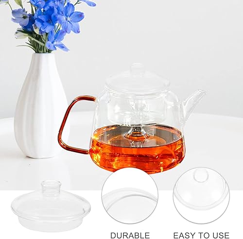Kichvoe Couvercle De Théière Verre Transparent Remplacement Pratique Pour Théière Couvercle Hermétique Pour Éviter Les Fuites Déversements Design Élégant Et Facile à Utiliser - Nail Gallerys