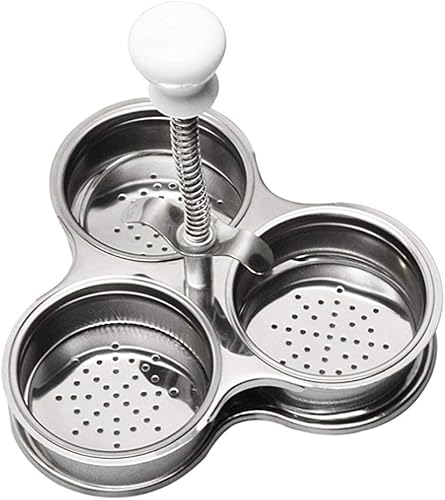 Pocheuse à œufs pochés antiadhésive en acier inoxydable - Plateau à pocher les œufs - Pratique et pratique - Nail Gallerys