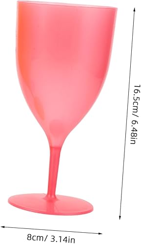 Mikinona 6Pièces Lot Tige Haute Multicolores pour Cocktails Verres Réutilisables Incassables pour Pâques Mariages et Événements Familiaux - Nail Gallerys