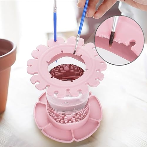 Nettoyant pour pinceaux de peinture - Pot de lavage, nettoyeur de pinceaux de peinture | Porte-stylo de nettoyage pour pinceaux d'art, tasse de nettoyage pour pinceaux artistiques, tasse de nettoyage - Nail Gallerys