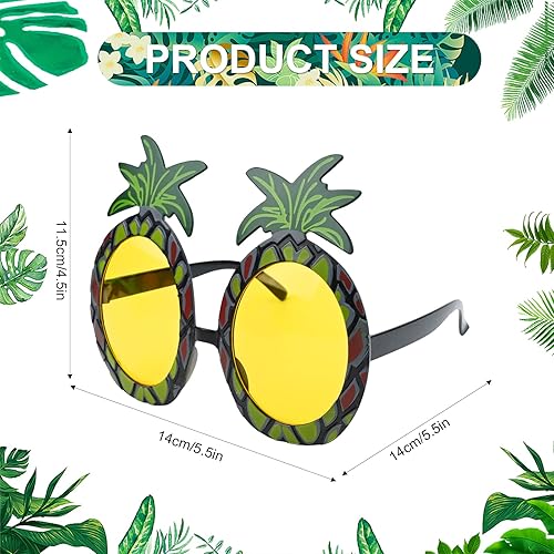Gukasxi Verres hawaïens amusants Luau Party Lunettes de soleil Tropical Lunettes de soleil Novelty Beach Party Lunettes fantaisie pour adultes Enfants Fête d'été - Nail Gallerys