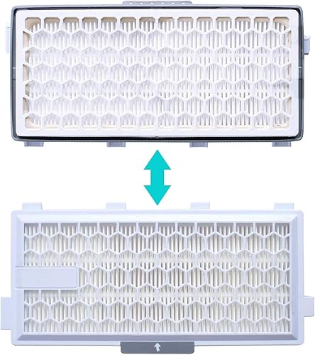 Poweka SF-HA50 Lot de 2 filtres HEPA Airclean 50 compatibles avec les aspirateurs Mi-ele Complete C3 C2 Compact C1 C2 S8340 S6240 S5211 S8000 S6000 S5000 S4000 - Nail Gallerys