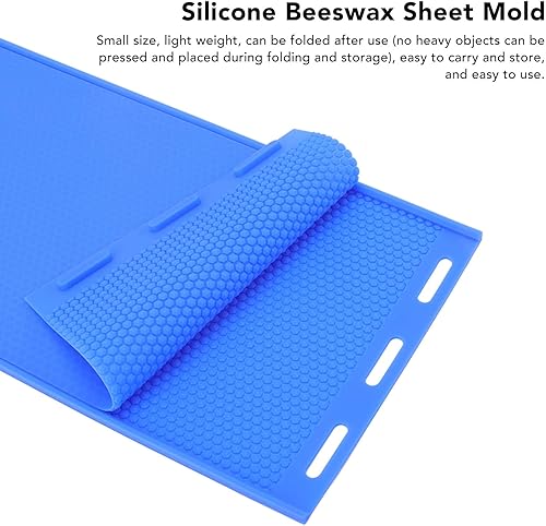 Moule de Feuille de Presse de Cire d'abeille, 2 Pièces de Moule de Gaufrage de Cire d'abeille Motif surélevé en Silicone Souple pour la Ferme - Nail Gallerys