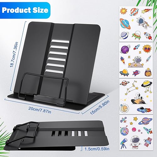 Kssvzz Support de Lecture, Porte Livre en Métal, Portable Support Livre avec 6 Hauteurs Réglables, Livre Stand Multifonction pour Livre de Recette Cuisine, Tablette, Rose - Nail Gallerys