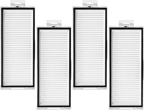 Lot de 4 filtres HEPA de Rechange compatibles avec Q8 Max, Max Plus Robot Aspirateur Pièces de Rechange - Nail Gallerys