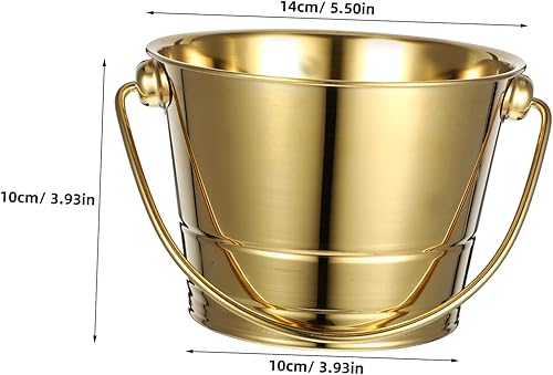 LAPYAPPE Seau à Glaçons Inoxydable Récipient à Boissons pour Rafraîchir Bière Et Cocktails pour Fêtes Et Bars Design Pratique avec Poignée - Nail Gallerys