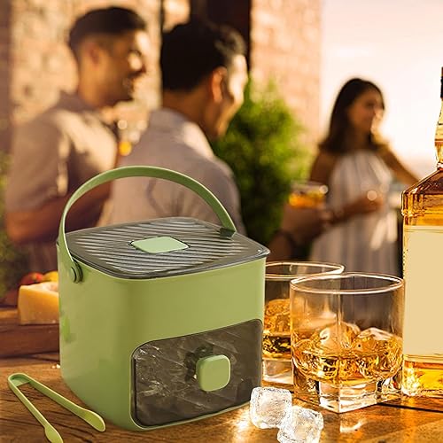 Dranng Plateau de glaçons avec couvercle, plateau de glaçons | Porte-glace de grande capacité réutilisable à double couche,Moules et plateaux de cubes, refroidisseurs de camping de qualité alimentaire - Nail Gallerys