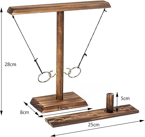 Aatpuss Jeu De Boucles Et Crochets, Jeu De Lancer De Table, Lancer d'Anneaux Bois, Hook Ring Toss Game, Jeu De Lancer d'Anneaux en Bois, Jeu Interactif Rapide pour Une Fête dans Un - Nail Gallerys