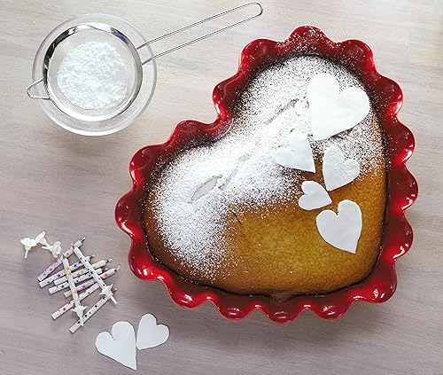 Emile Henry Eh346177 Moule Cœur Céramique Rouge Grand Cru 32,5 X 28 X 6 cm - Nail Gallerys