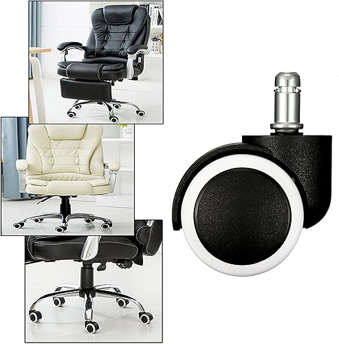 Roulettes Chaise de Bureau Universelles Replacement pour Pneus en Caoutchouc Silencieux Roulettes Fauteuil 2 Inch 5 Pcs - Nail Gallerys