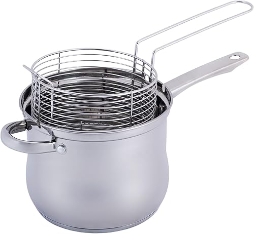 4BIG.fun Tempura Friteuse 3,5 l avec panier à frites Compatible induction - Nail Gallerys