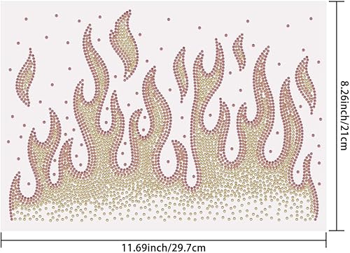 SUPERDANT Strass Thermocollant en Cristal de Flamme Transfert à Faire Soi Même Motif de Patch Thermocollant Pailleté Coloré Décoration pour T Shirt Sac Oreiller - Nail Gallerys