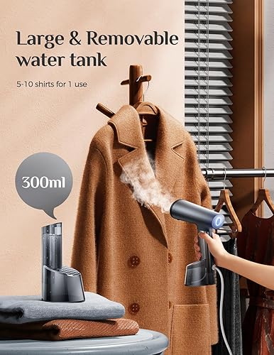 Fer à repasser de voyage Defroisseur Vertical, Portable Defroisseur a Main Vapeur à Vêtements avec réservoir d'eau de,Steamer idéal pour la maison et le voyage - Nail Gallerys