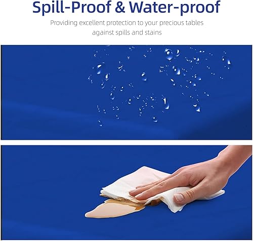 KAshack Nappe jetable en plastique - 137 x 183 cm - Nappe élastique - Imperméable - Pour extérieur, pique-nique, mariage - Nappe de jardin - Bleu clair - 137 x 183 cm - Nail Gallerys