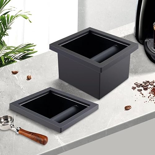 Boîte à Coups sans Fond, Cake Ground Knock Bin en Acier en Acier Inoxydable Couc à Décharge de Bac Ouvert Boîtier Inférieur intégré dans Un Seau de Déchets de Bureau pour Home - Nail Gallerys
