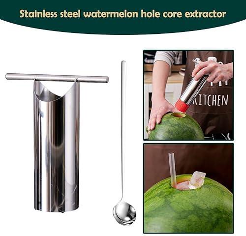 HFSAZJ Coupe-pastèque en acier inoxydable, outil de coupe de pastèque de forme ronde, outil de coupe d'ananas, accessoire de jus de melon de forme ronde pour utilisation de jus de pastèque (M, 1 pièce - Nail Gallerys