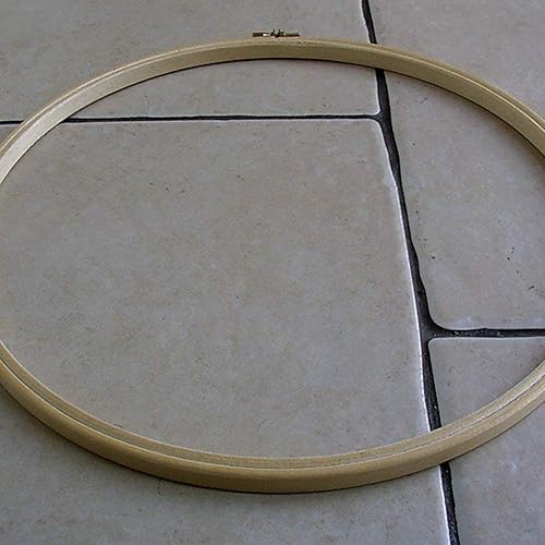 Cercle de broderie Hoops en bois en vrac Bambou Point de croix Hoop Bague ronde pour Art artisanats Couture 30cm - Nail Gallerys