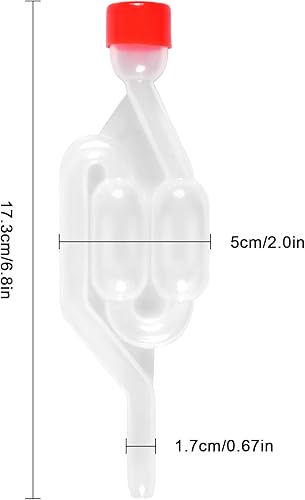 Tubes de Fermentation, Barboteur avec Bouchons en Caoutchouc,Bonde de Fermentation, Airlock Bubbler Convient pour Brasser de la Bière, du vin, Faire Fermenter des Cornichons - Nail Gallerys