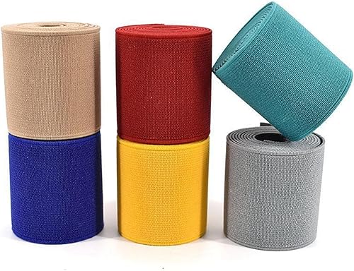 NEFLUM Bande élastique colorée de 5 mètres, épaisseur de 1.5mm, 20mm à 50mm de Large, Sangle élastique pour Bricolage de vêtements, Accessoires de Couture, Bleu Marine, 50mm - Nail Gallerys