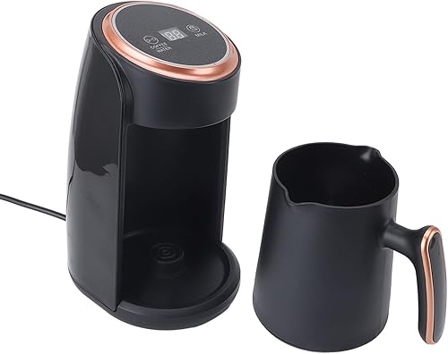 Wifehelper Cafetière Turque à Chauffage Efficace, Acier Inoxydable de qualité Supérieure, Facile à Utiliser pour la Maison, les Voyages, le Bureau 300ML 600W - Nail Gallerys