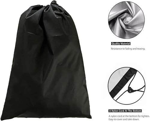 Housse de barbecue ronde en tissu Oxford 210D, protection contre la pluie et la poussière (102 x 45 cm) - Nail Gallerys