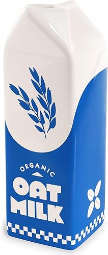 ban.do Vase décoratif en céramique d'inspiration Vintage Rise and Shine, décoration Unique pour Maison/Cuisine/Bureau, Lait d'avoine - Nail Gallerys