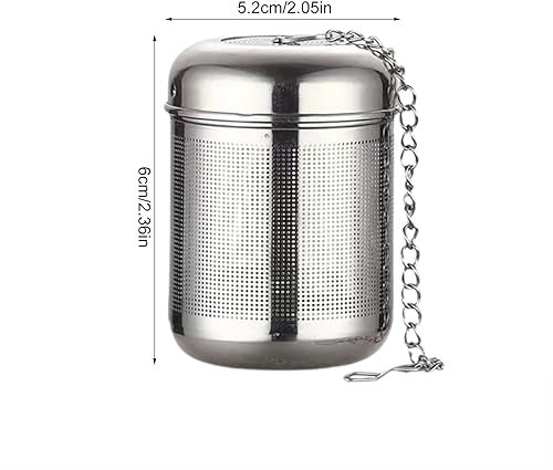 Boule à épices en acier inoxydable avec chaîne boule à épices pour thé en vrac, mulling, épices, herbes et épices - Nail Gallerys