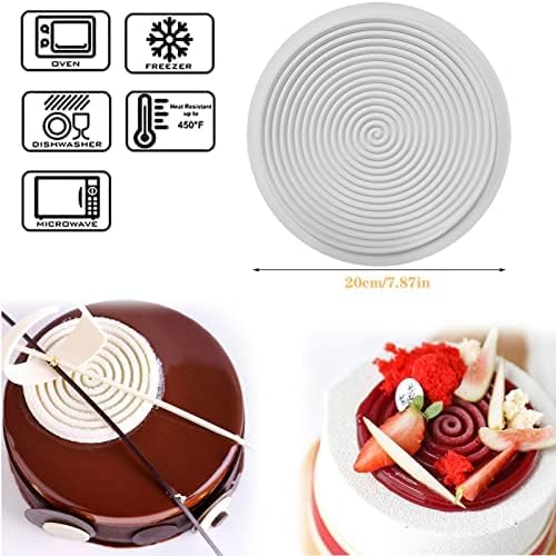 Moule Silicone Spirale Moustique, Moule Patisserie Silicone Spirale Moule Silicone Rond Spirale Moule Silicone Spirale Patisserie Moule Gateau Rond pour Gâteaux à étages, Gâteaux au Fromage - Nail Gallerys