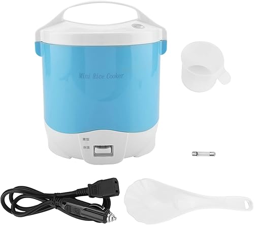 Shipenophy 24V 180W 1.6L Électrique Portable Multifonctionnel Cuiseur À Riz Cuiseur À Vapeur Multi Cuiseur Cuiseur À Grains De Riz pour Voitures Camions(Bleu) - Nail Gallerys